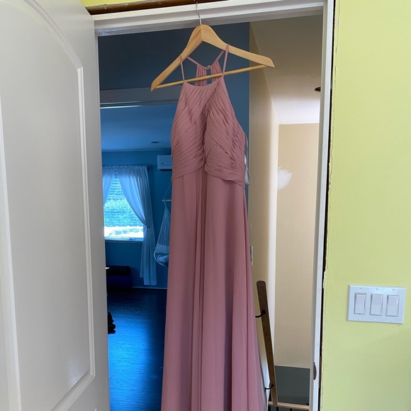 Azazie Vintage Mauve bridesmaid Dress - Picture 2 of 3